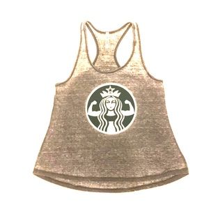 STARBUCKS ever hottie graphic tank